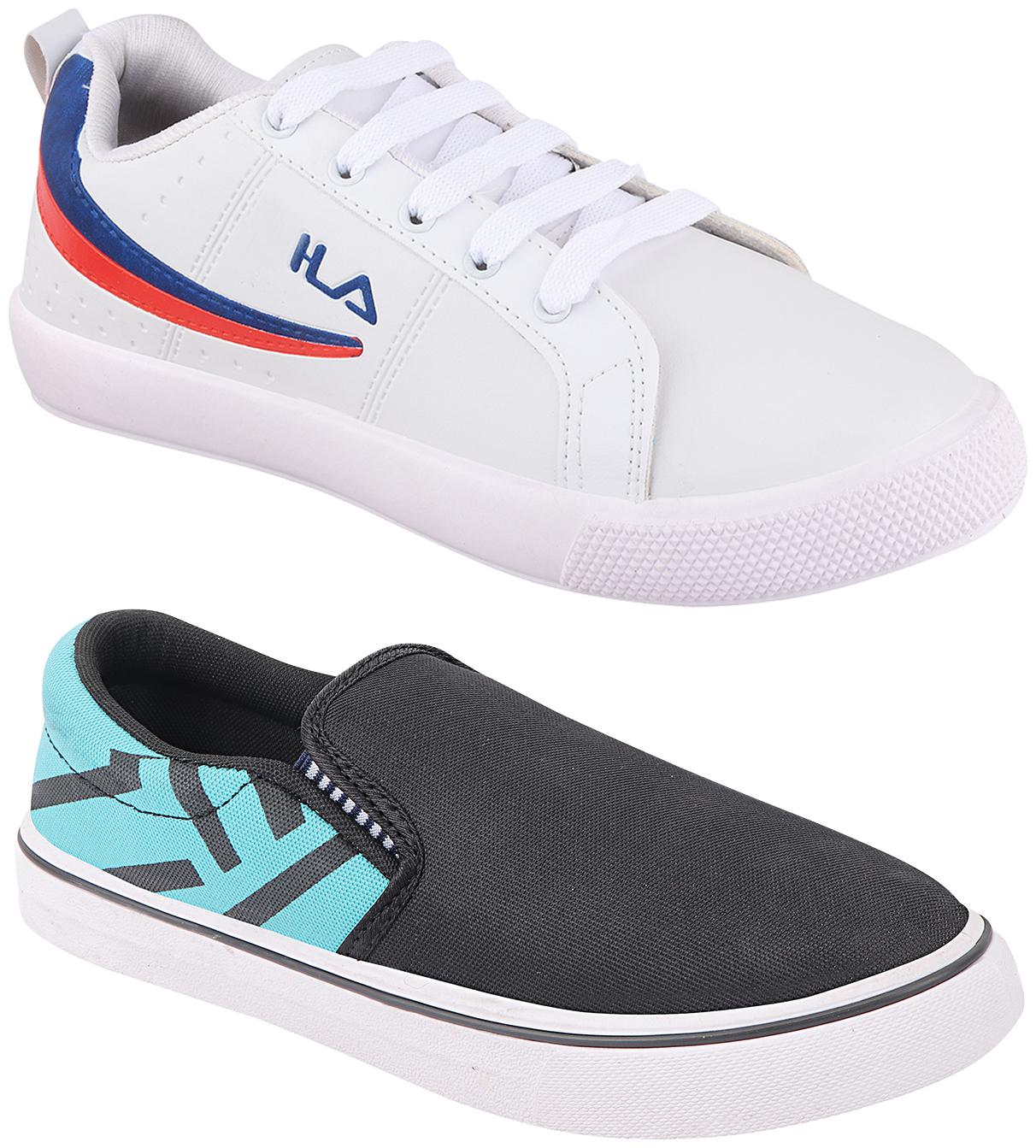 

Birde Multicolor Synthetic Casual Shoes For Men (Pack of 2)