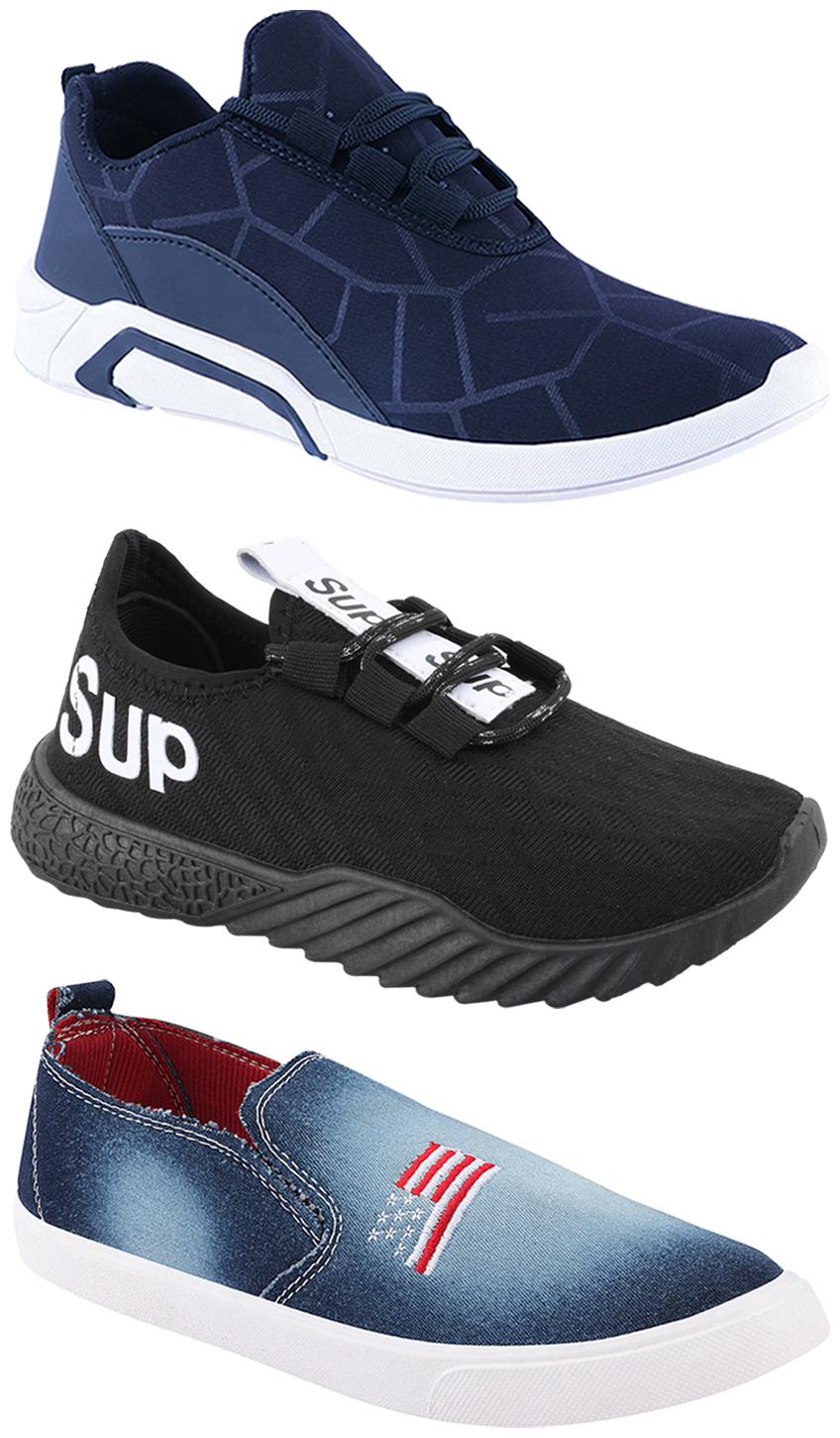 

Birde Men Multi-Color Casual Shoes - CASUAL SPORTS SNEAKERS RUNNNING SHOES - BRD-300-BLU-1220-384