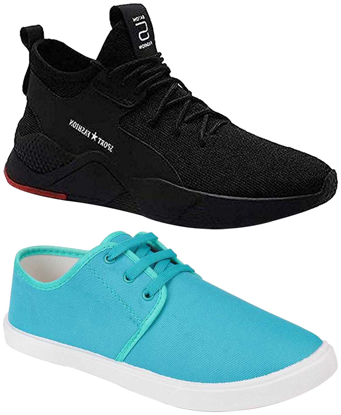 

Birde Multicolor Mesh Casual Shoes For Men (Pack of 2)