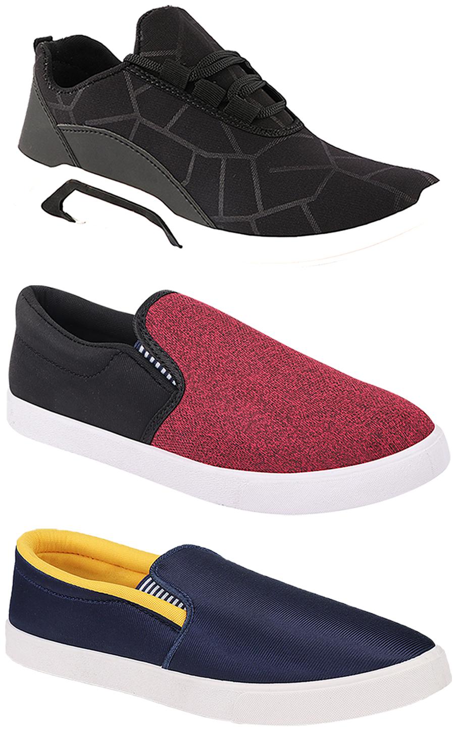 

Birde Men Multi-Color Casual Shoes - BRD-300-BLK-310-BLK BIRDE-52