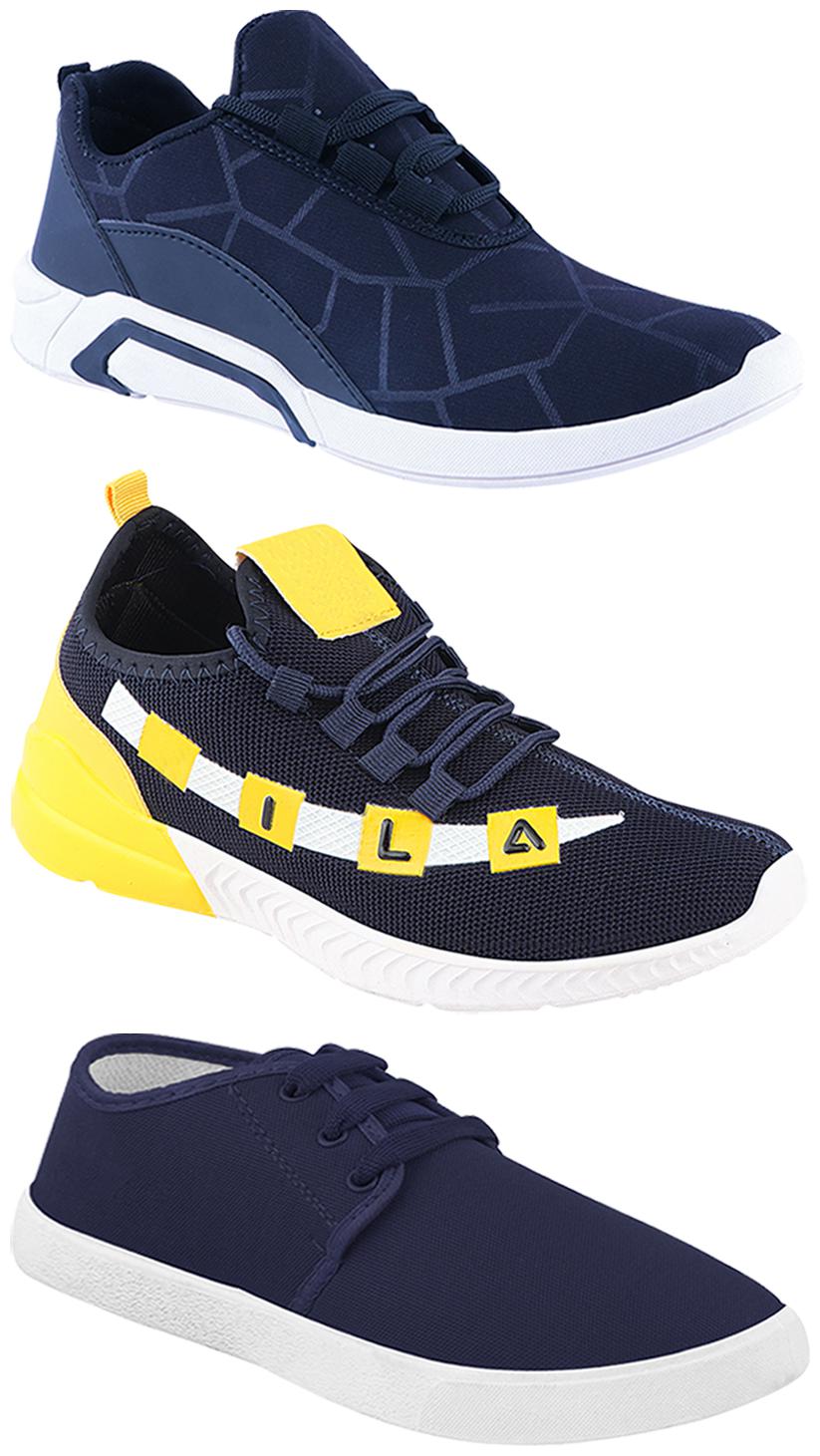 

Birde Men Multi-Color Casual Shoes - CASUAL SPORTS SNEAKERS RUNNNING SHOES - BRD-300-BLU-1078-330