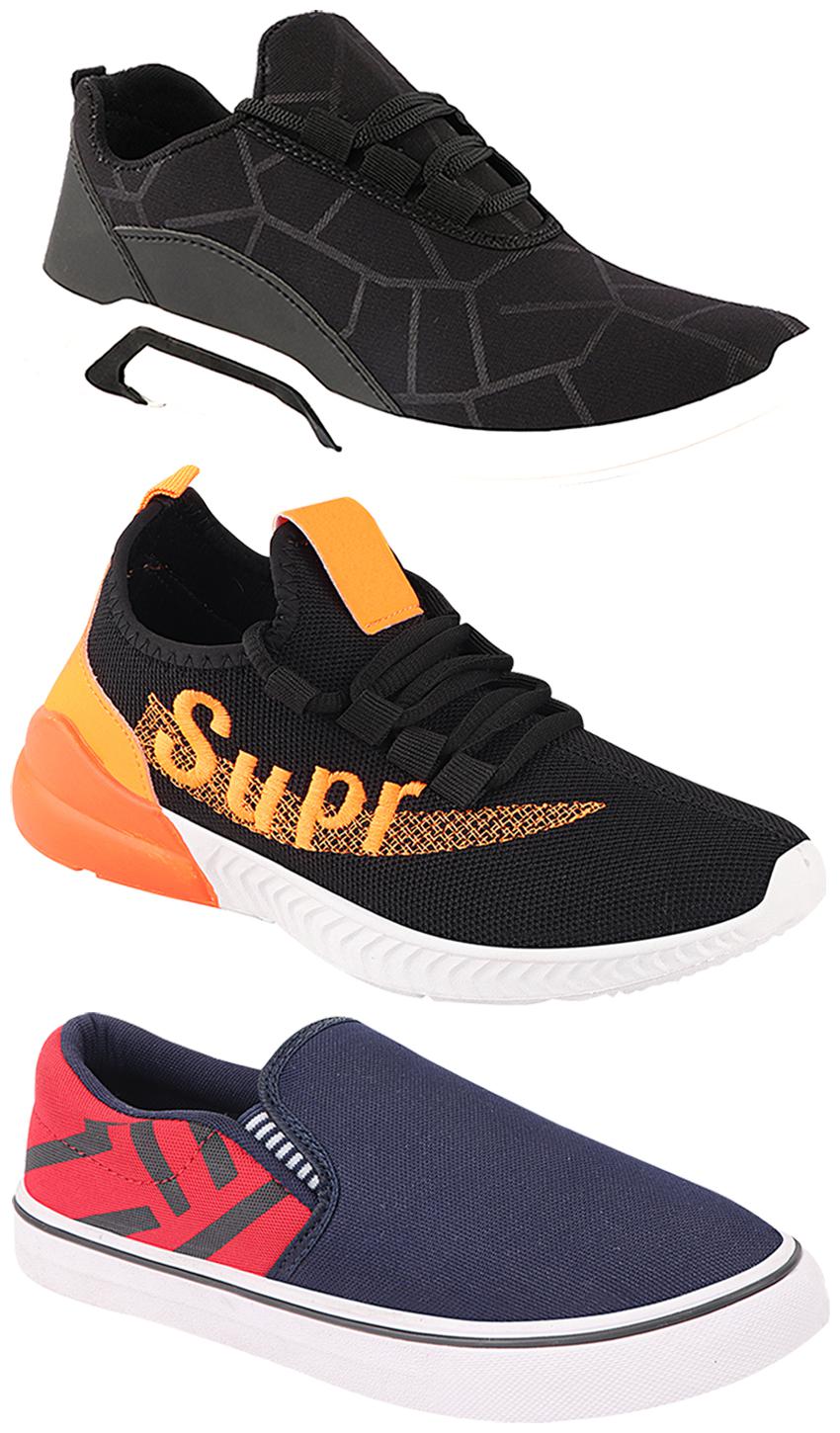 

Birde Men Multi-Color Casual Shoes - CASUAL SPORTS SNEAKERS RUNNNING SHOES - BRD-300-BLK-308-RED-331