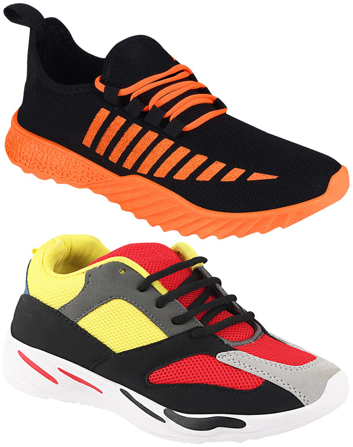 

Birde Multicolor Mesh Casual Shoes For Men (Pack of 2)