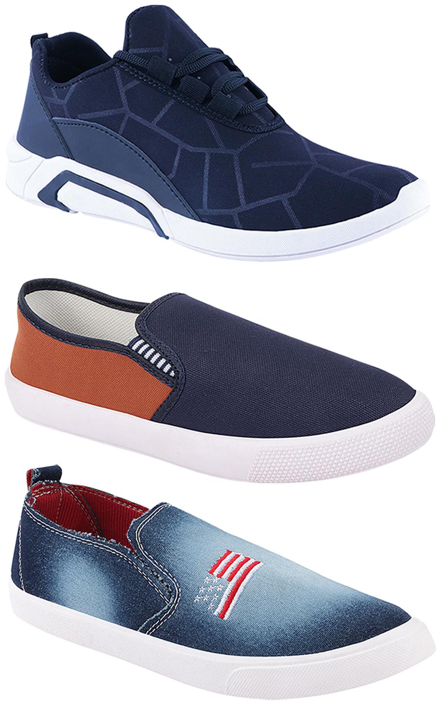 

Birde Men Multi-Color Casual Shoes - BRD-300-BLU-309-TAN-1220