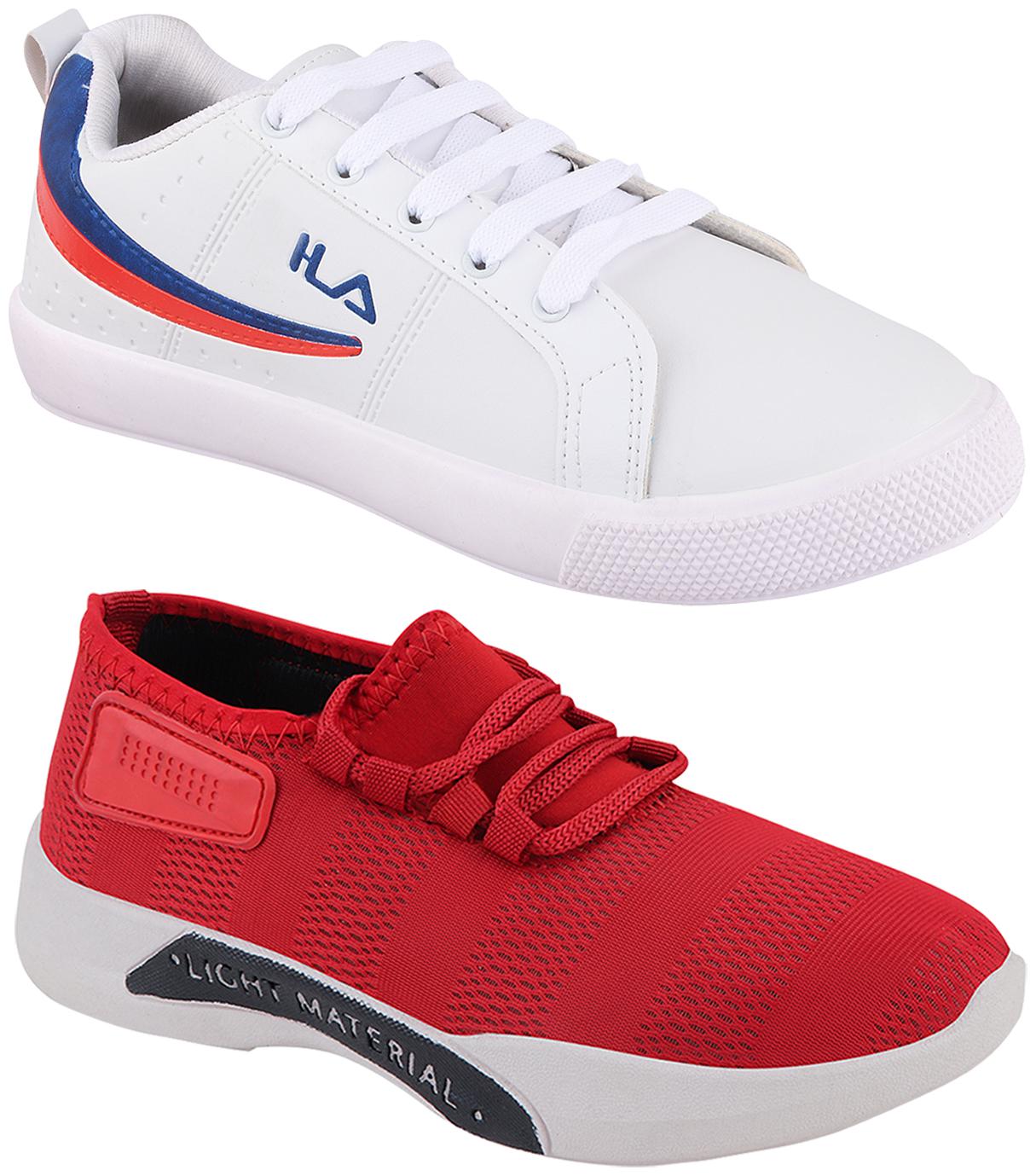 

Birde Multicolor Synthetic Casual Shoes For Men (Pack of 2)