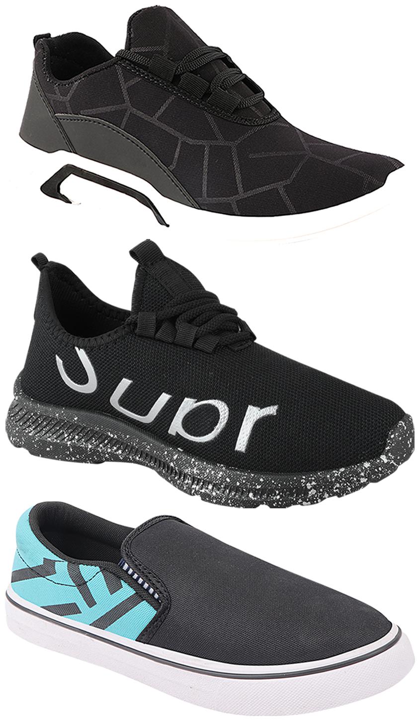 

Birde Men Multi-Color Casual Shoes - BRD-300-BLK-308-SGRN-369