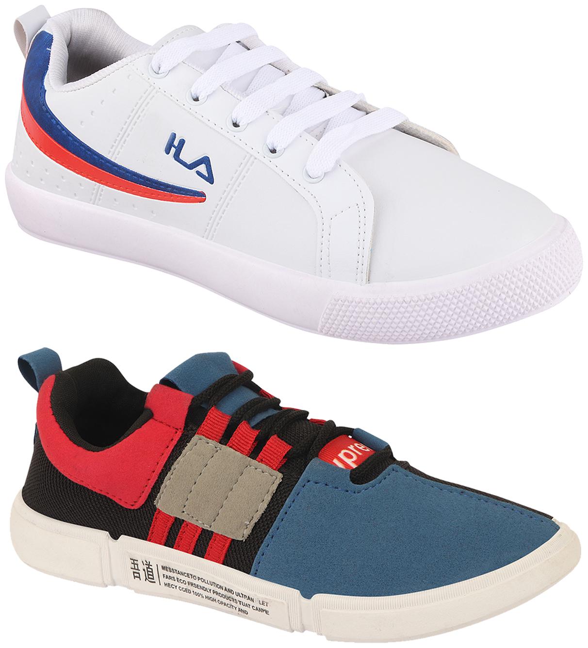 

Birde Multicolor Synthetic Casual Shoes For Men (Pack of 2)