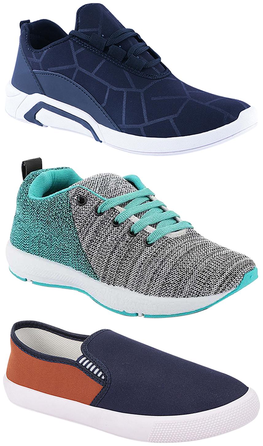 

Birde Men Multi-Color Casual Shoes - CASUAL SPORTS SNEAKERS RUNNNING SHOES - BRD-300-BLU-309-TAN-221