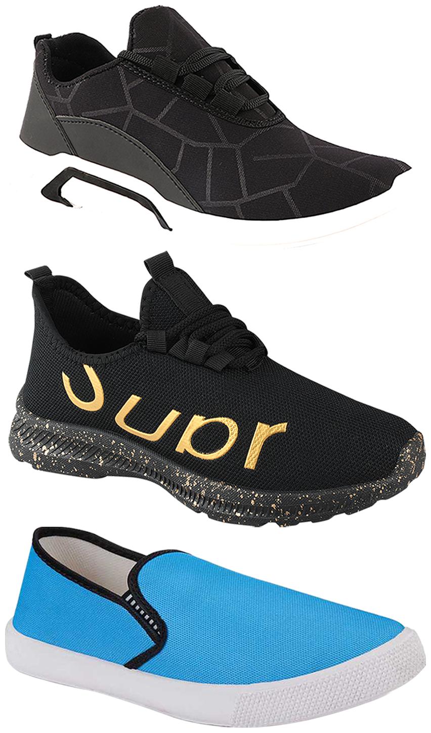 

Birde Men Multi-Color Casual Shoes - BRD-300-BLK-309-SKY-368