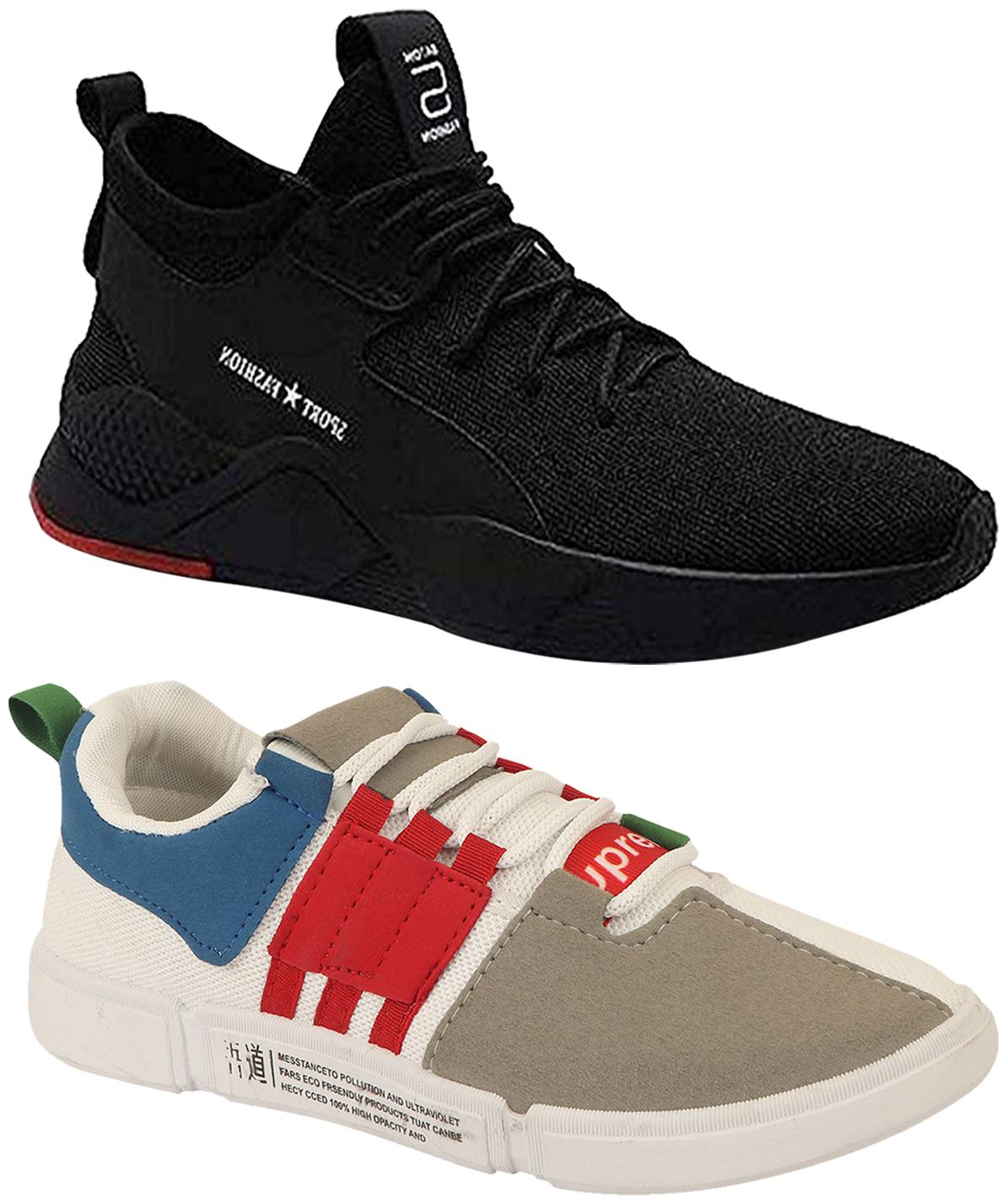 

Birde Men Multi-Color Casual Shoes - BRD-343-CHAMPION-1-WHT-GRY