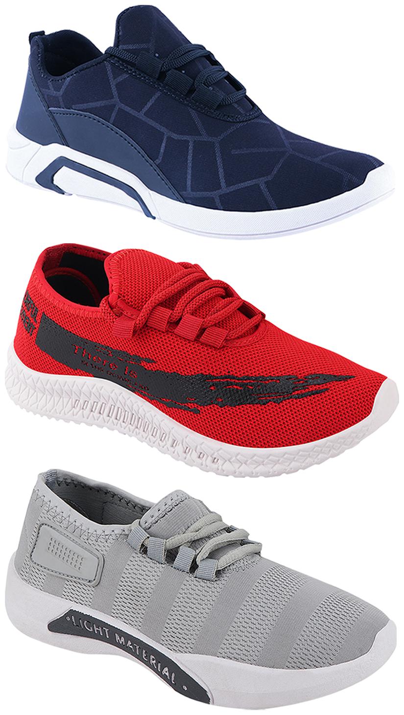 

Birde Men Multi-Color Casual Shoes - BRD-300-BLU-301-GRY-321