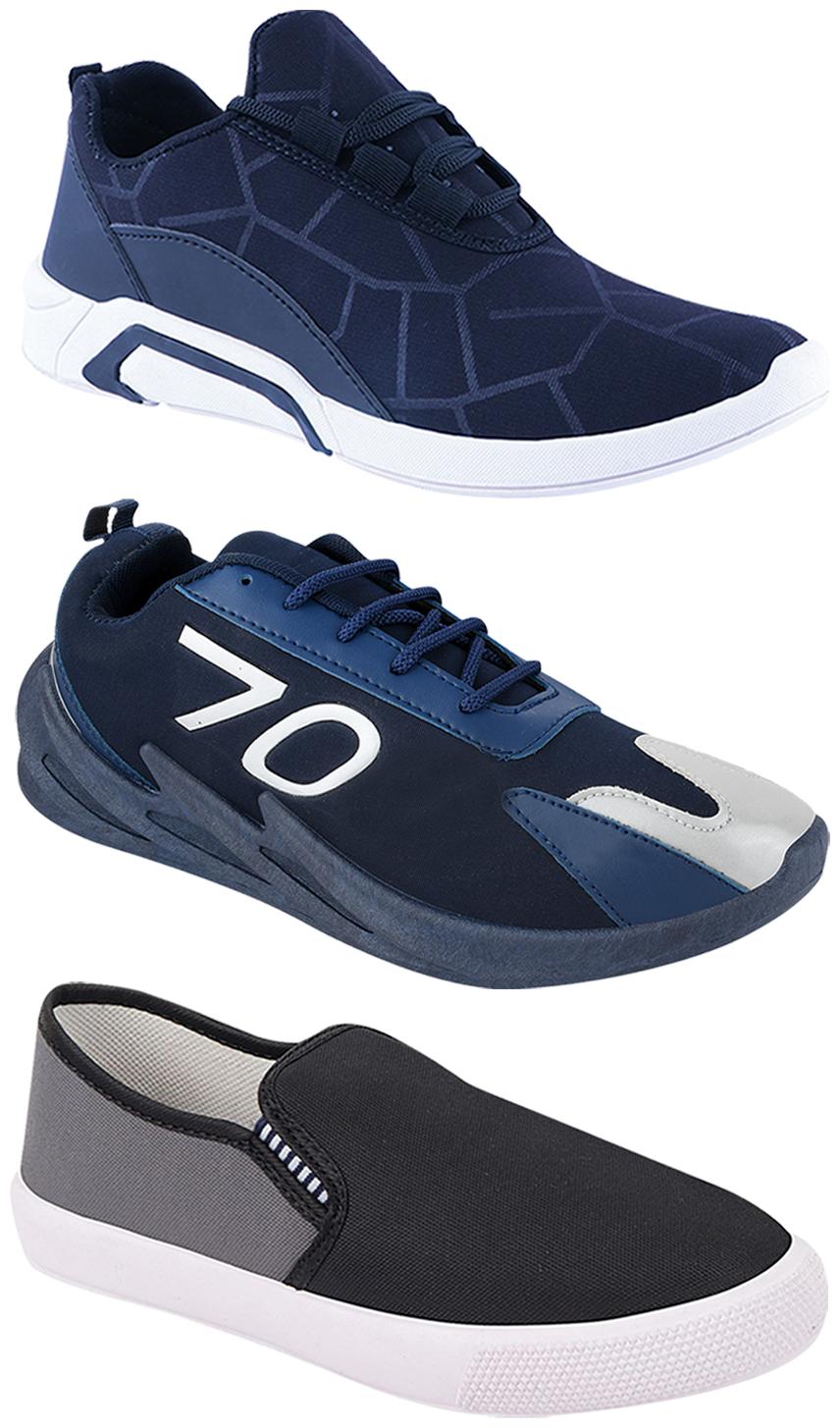 

Birde Men Multi-Color Casual Shoes - CASUAL SPORTS SNEAKERS RUNNNING SHOES - BRD-300-BLU-309-GRY-351