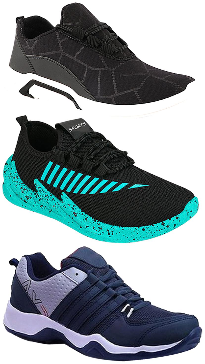 

Birde Men Multi-Color Casual Shoes - BRD-300-BLK AX-1-324-SGRN