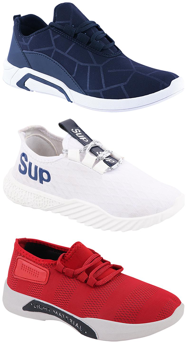 

Birde Men Multi-Color Casual Shoes - CASUAL SPORTS SNEAKERS RUNNNING SHOES - BRD-300-BLU-301-RD-385