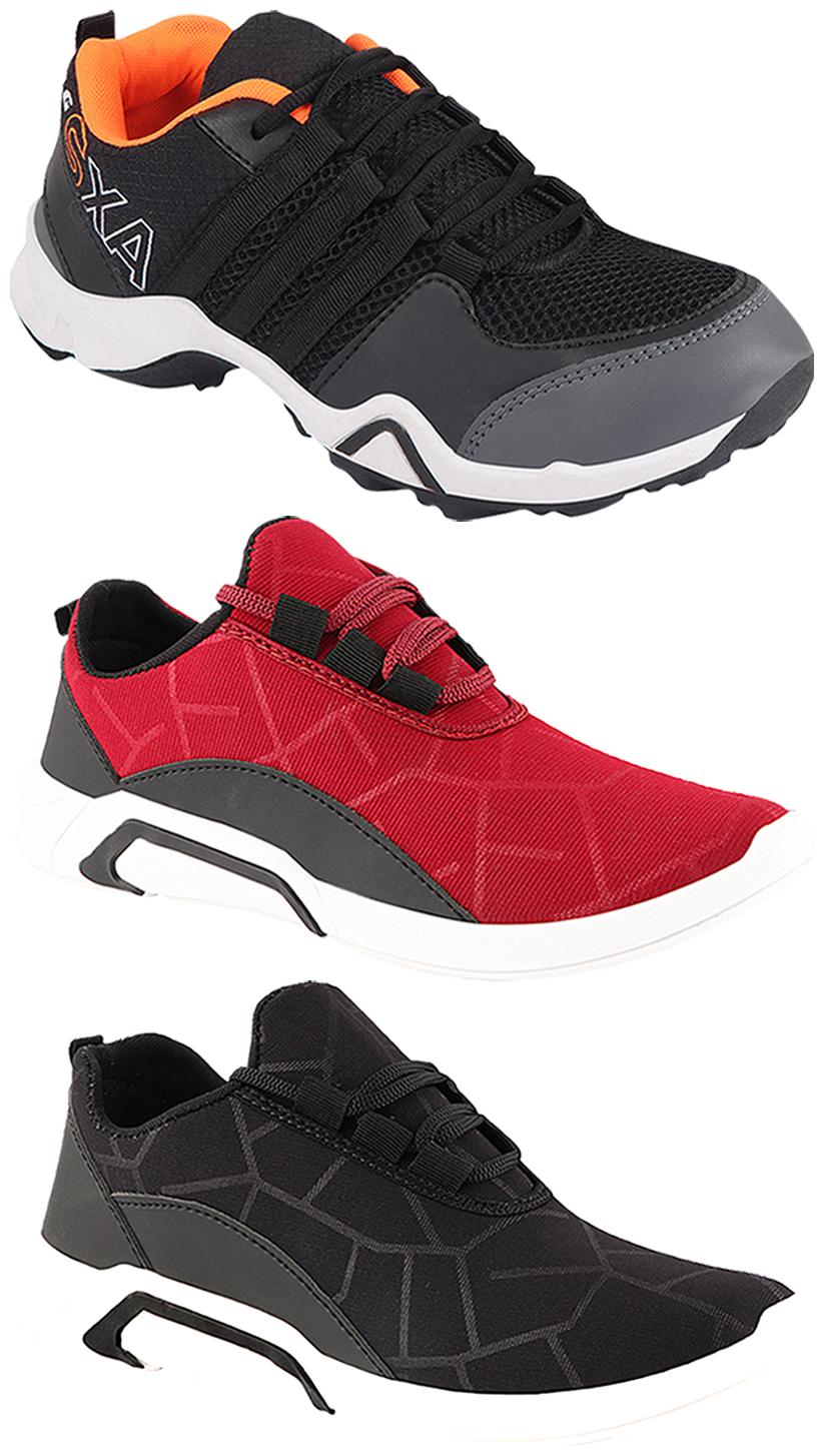 

Birde Men Multi-Color Casual Shoes - BRD-300-BLK-300-CHRY AX-3