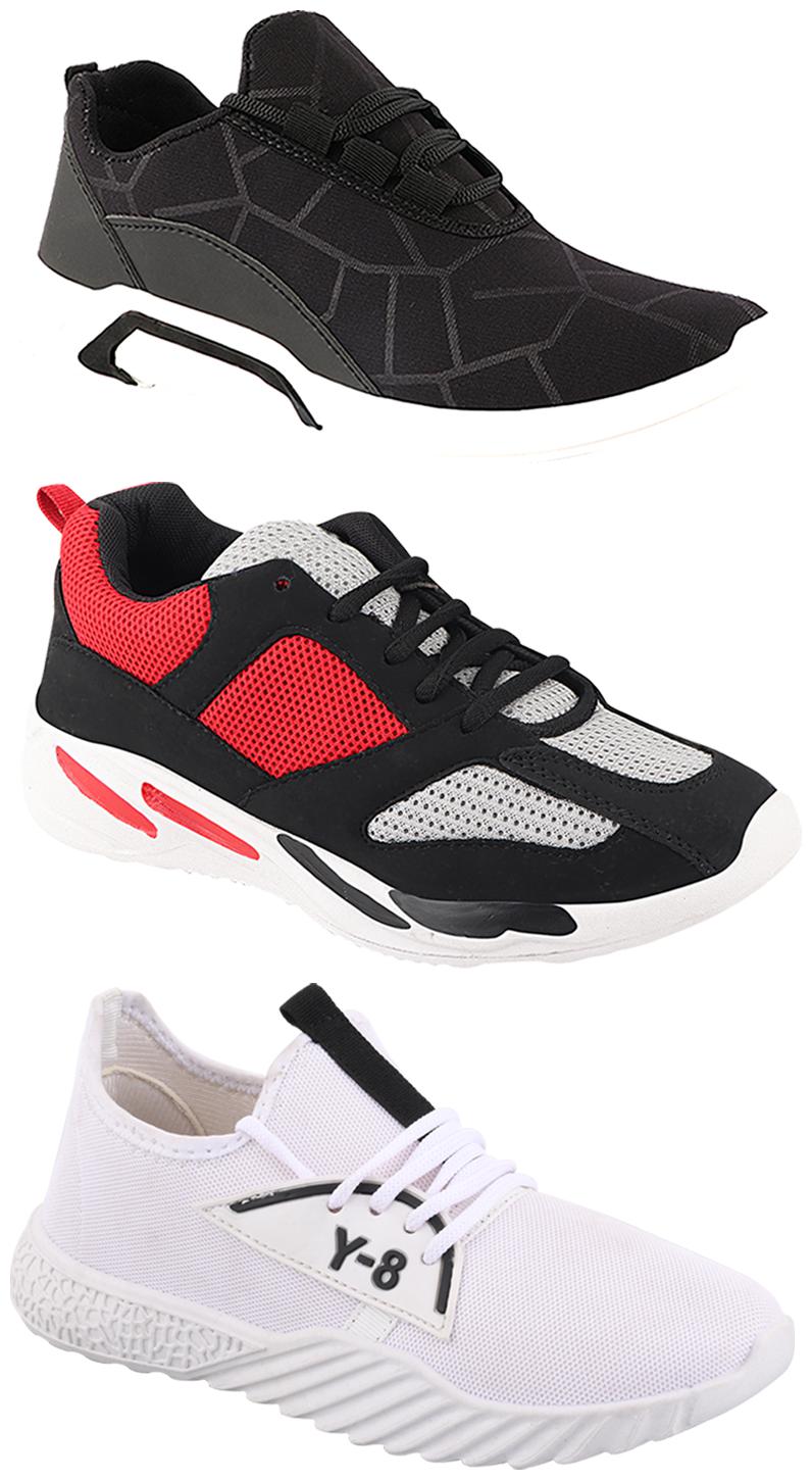 

Birde Men Multi-Color Casual Shoes - CASUAL SPORTS SNEAKERS RUNNNING SHOES - BRD-300-BLK-334-377