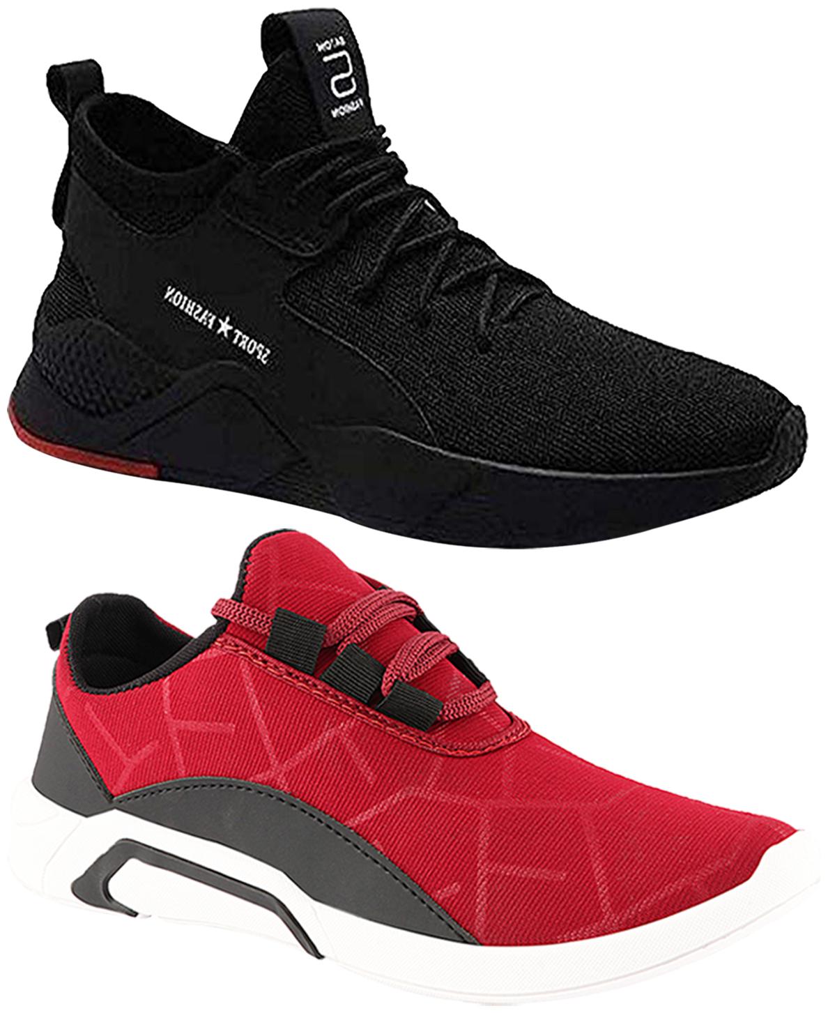 

Birde Multicolor Mesh Casual Shoes For Men (Pack of 2)