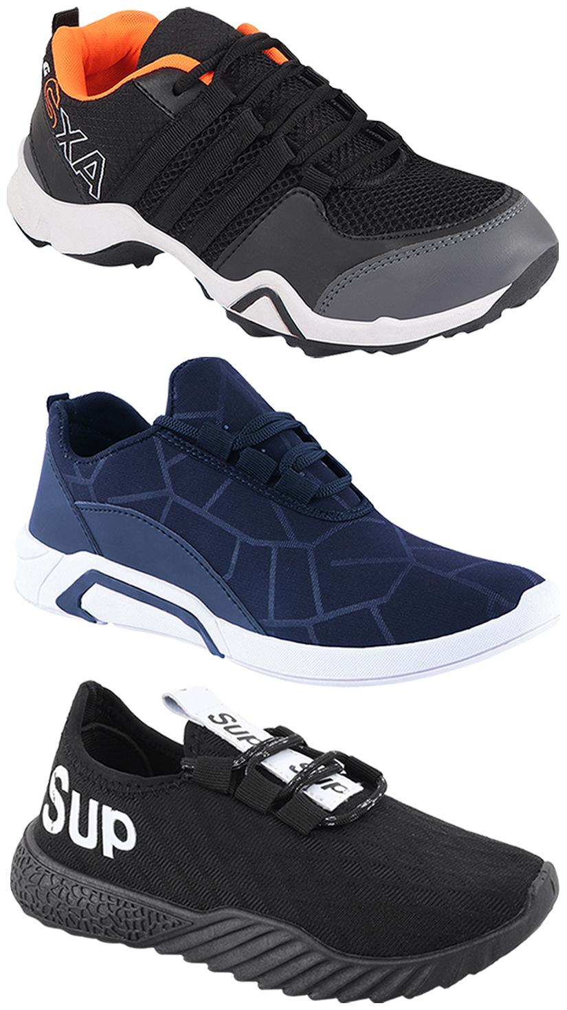 

Birde Men Multi-Color Casual Shoes - CASUAL SPORTS SNEAKERS RUNNNING SHOES - BRD-300-BLU AX-3-384