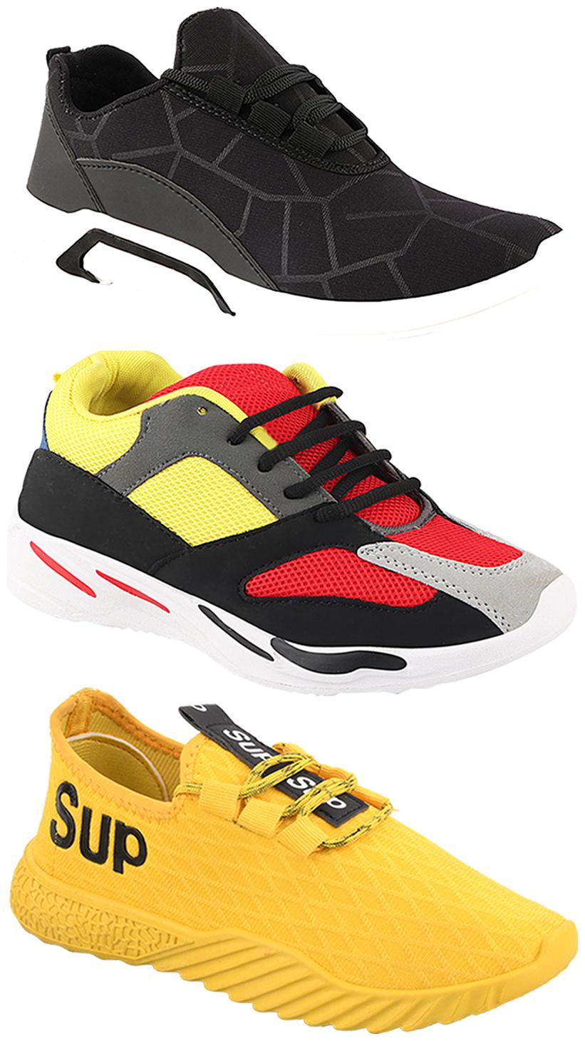

Birde Men Multi-Color Casual Shoes - CASUAL SPORTS SNEAKERS RUNNNING SHOES - BRD-300-BLK-333-383