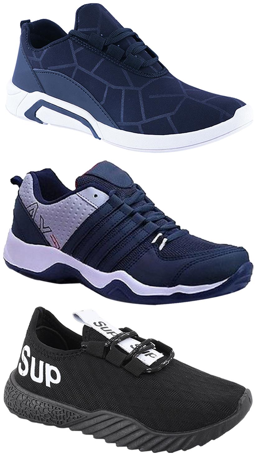 

Birde Men Multi-Color Casual Shoes - CASUAL SPORTS SNEAKERS RUNNNING SHOES - BRD-300-BLU AX-1-384