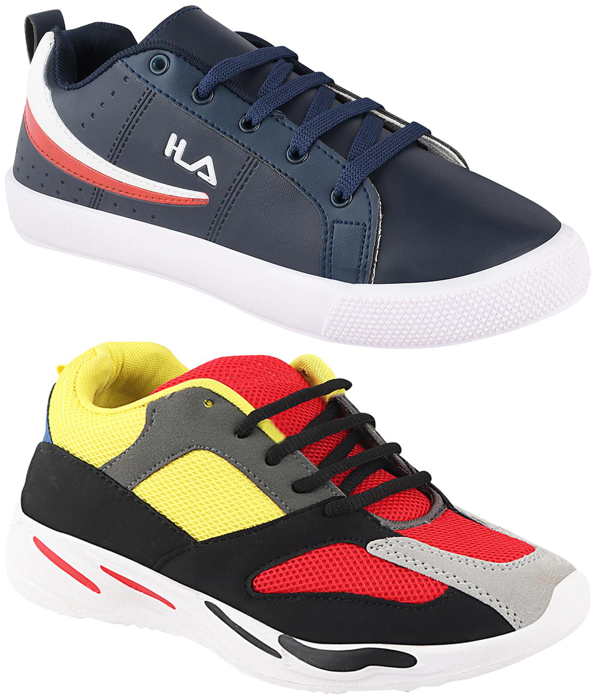 

Birde Multicolor Synthetic Casual Shoes For Men (Pack of 2)