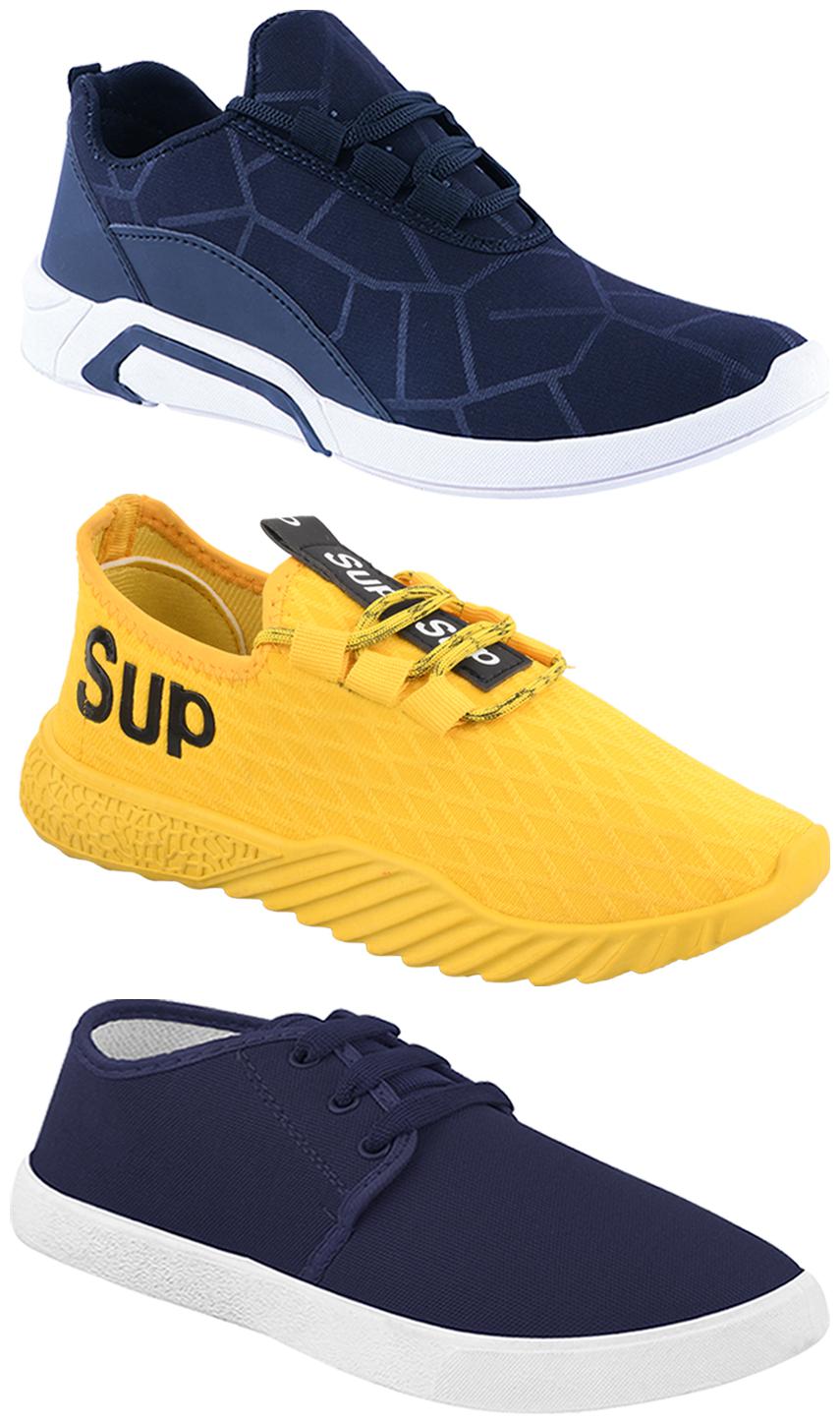 

Birde Men Multi-Color Casual Shoes - CASUAL SPORTS SNEAKERS RUNNNING SHOES - BRD-300-BLU-1078-383