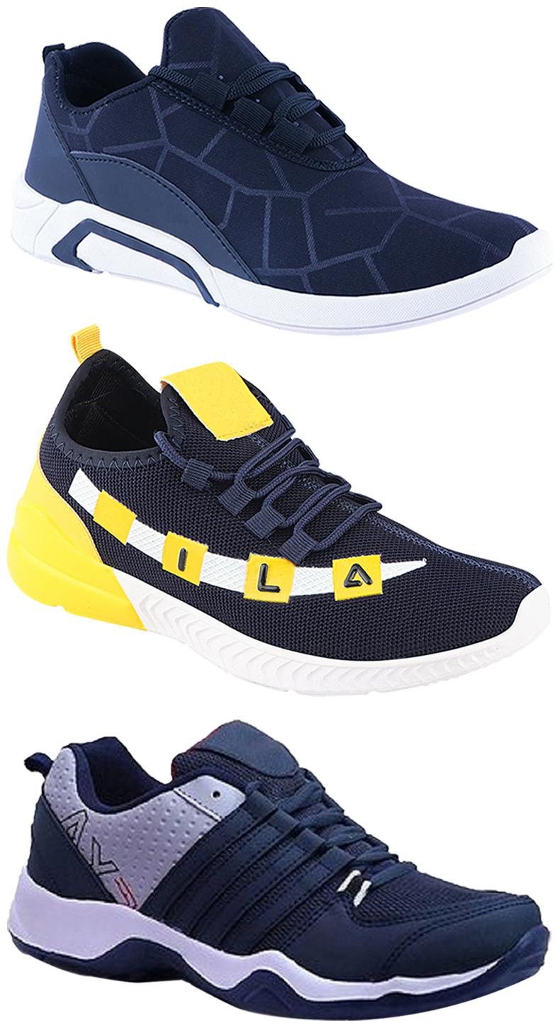 

Birde Men Multi-Color Casual Shoes - CASUAL SPORTS SNEAKERS RUNNNING SHOES - BRD-300-BLU AX-1-330