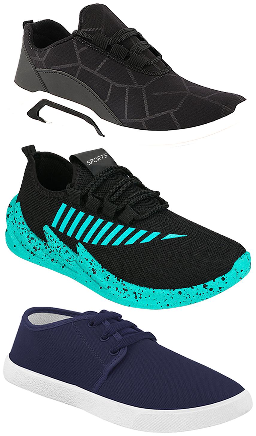 

Birde Men Multi-Color Casual Shoes - BRD-300-BLK-1078-324-SGRN