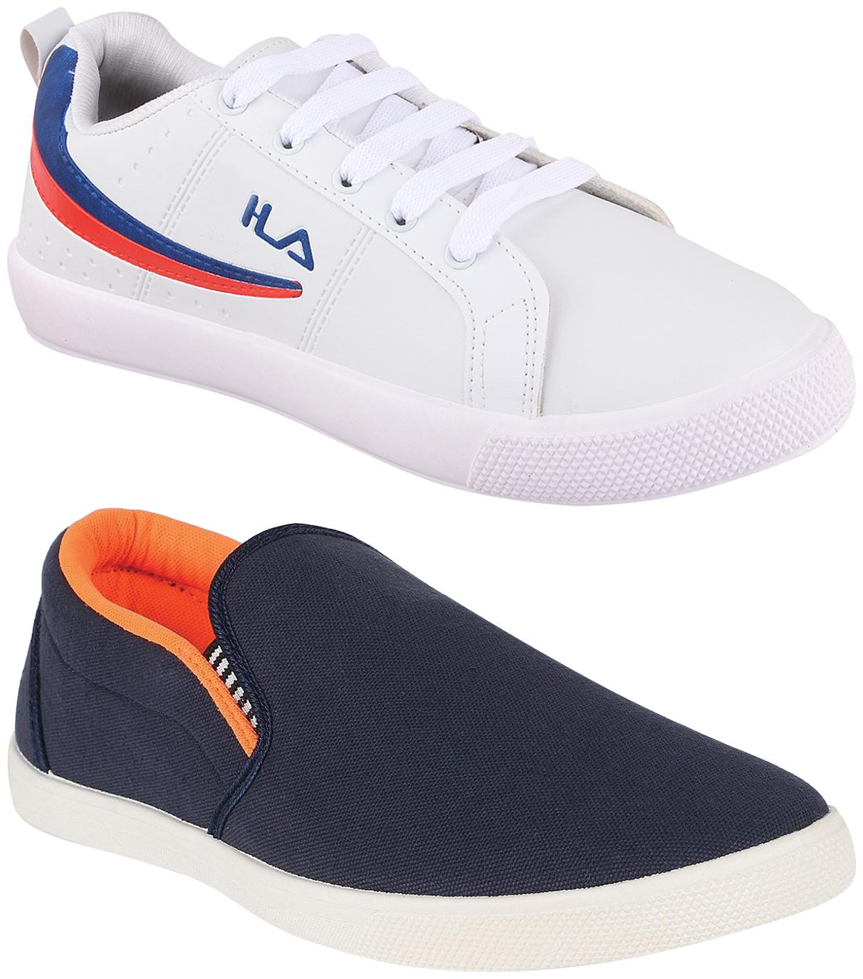 

Birde Multicolor Synthetic Casual Shoes For Men (Pack of 2)