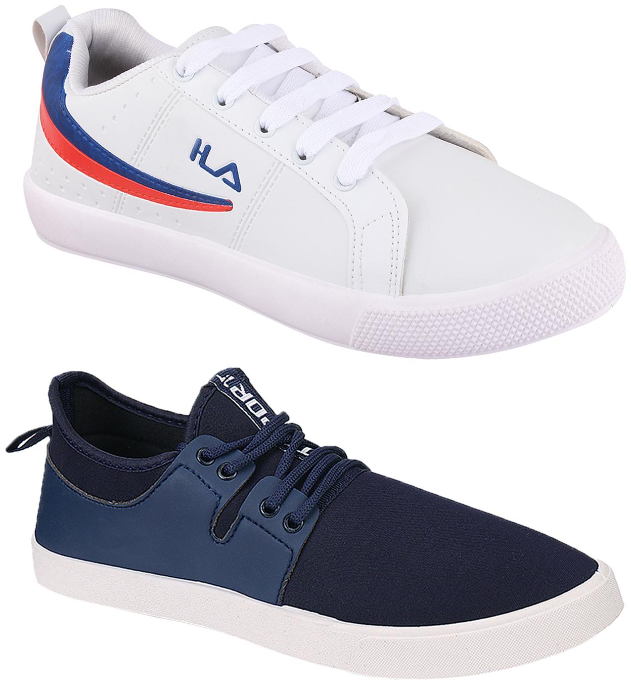 

Birde Multicolor Synthetic Casual Shoes For Men (Pack of 2)