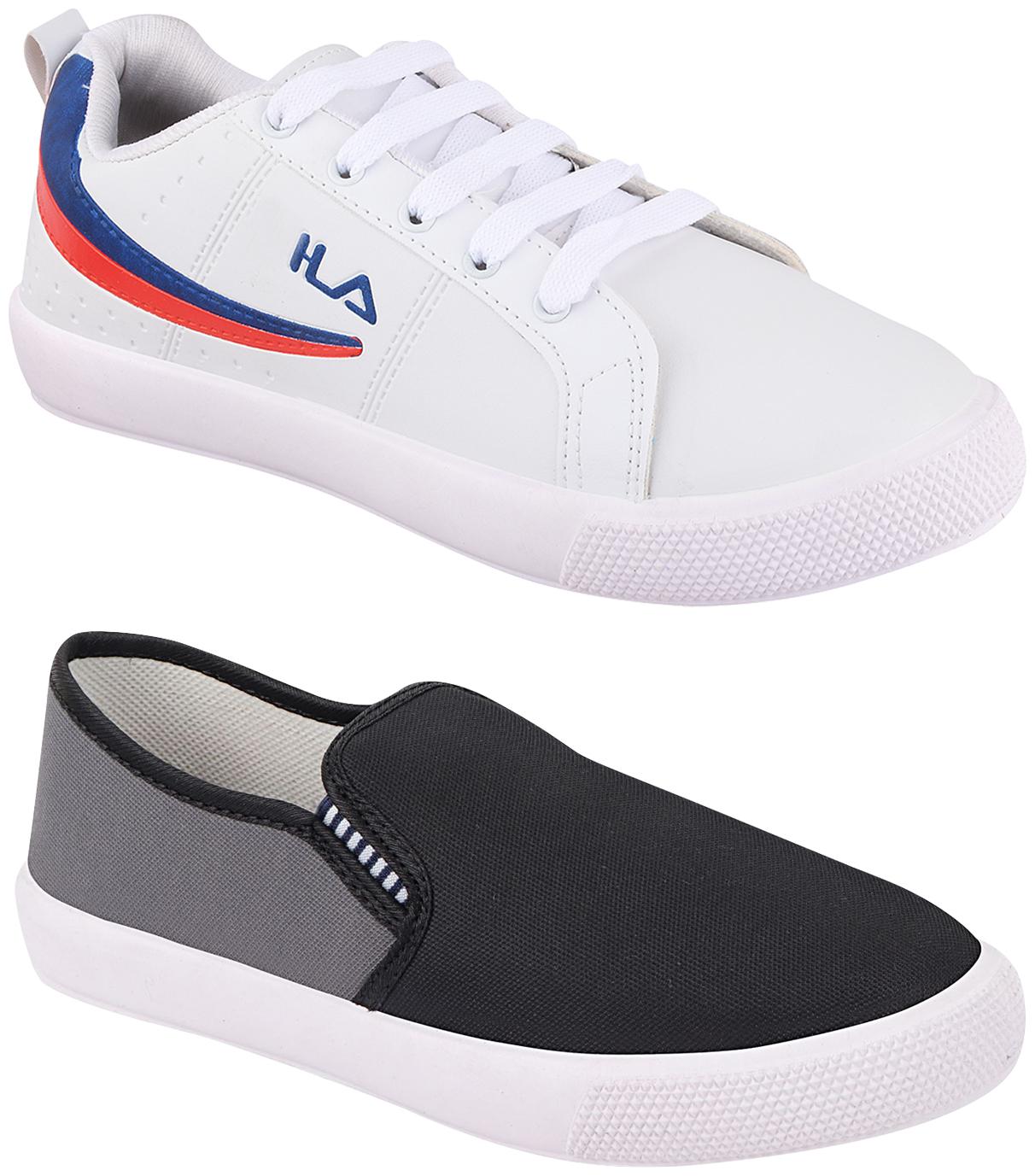 

Birde Multicolor Synthetic Casual Shoes For Men (Pack of 2)