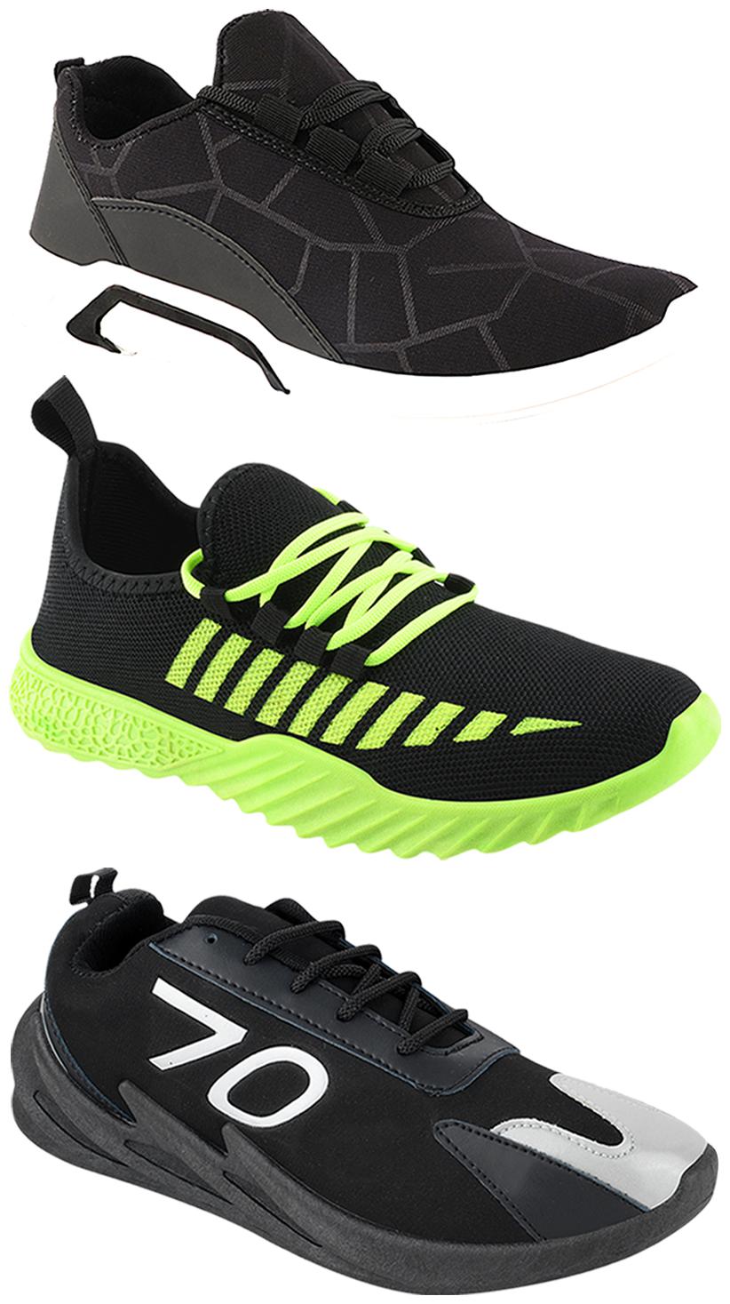

Birde Men Multi-Color Casual Shoes - CASUAL SPORTS SNEAKERS RUNNNING SHOES - BRD-300-BLK-361-350
