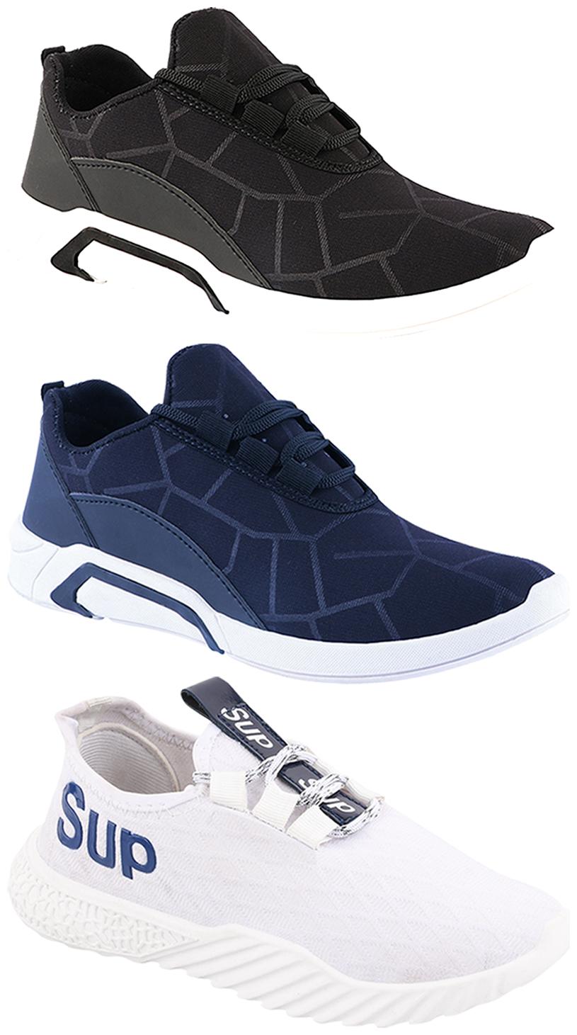 

Birde Men Multi-Color Casual Shoes - CASUAL SPORTS SNEAKERS RUNNNING SHOES - BRD-300-BLK-300-BLU-385