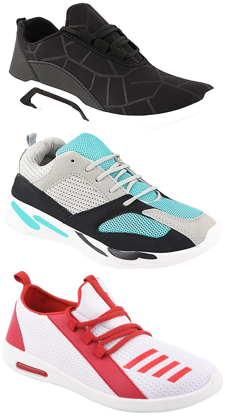 

Birde Men Multi-Color Casual Shoes - CASUAL SPORTS SNEAKERS RUNNNING SHOES - BRD-300-BLK-332-374