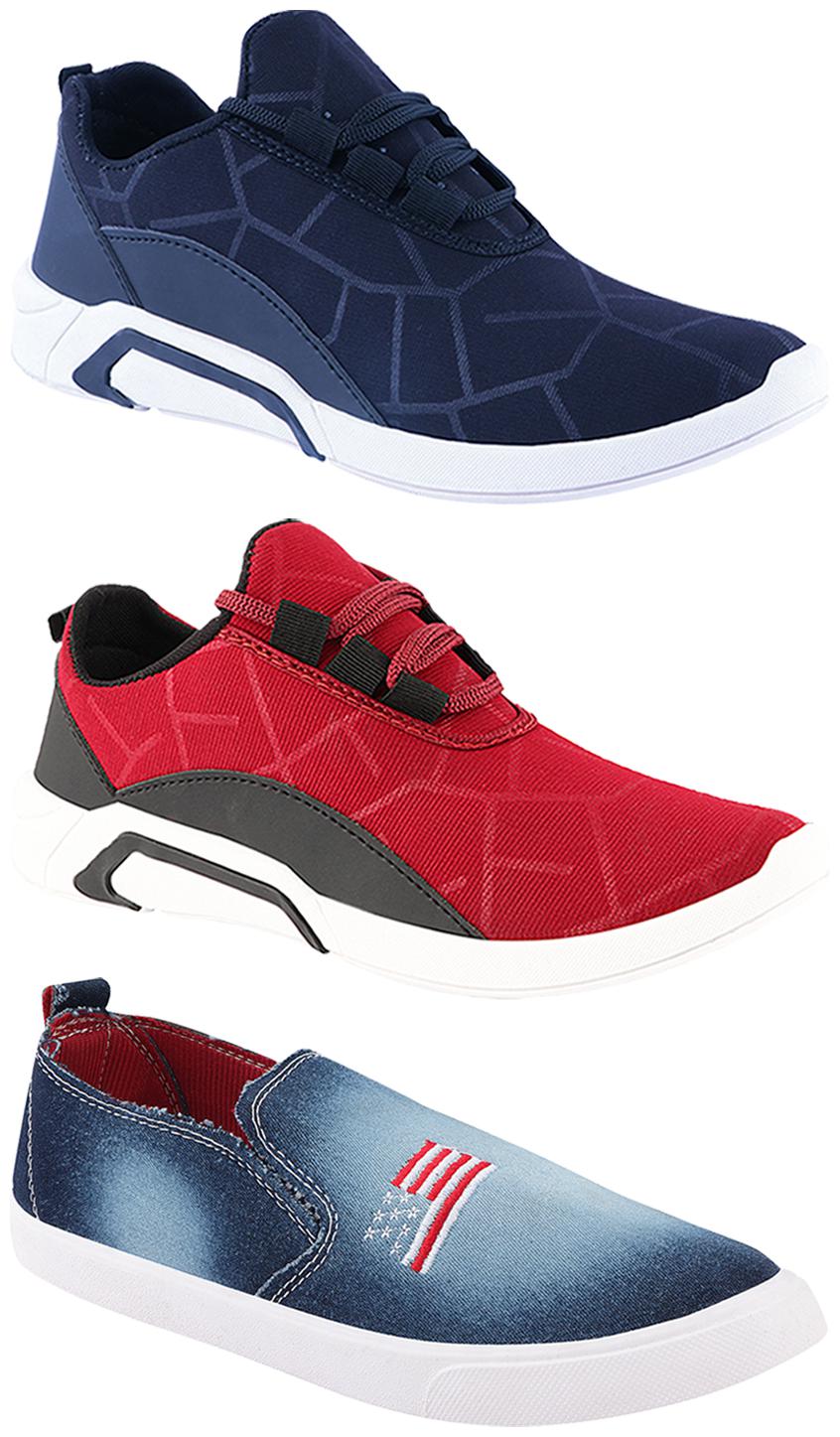 

Birde Men Multi-Color Casual Shoes - BRD-300-BLU-300-CHRY-1220