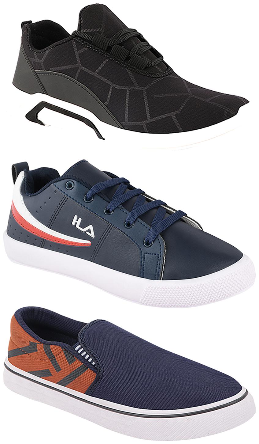 

Birde Men Multi-Color Casual Shoes - BRD-300-BLK-308-TAN-365