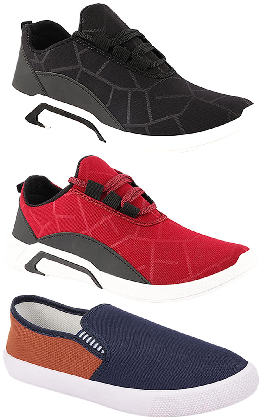 

Birde Men Multi-Color Casual Shoes - BRD-300-BLK-300-CHRY-309-TAN