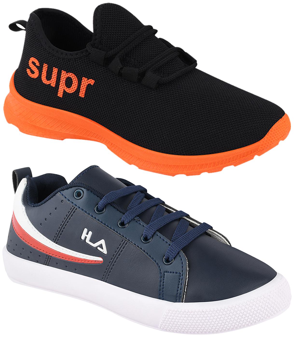 

Birde Men Multi-Color Casual Shoes - BRD-365-317-ORNG