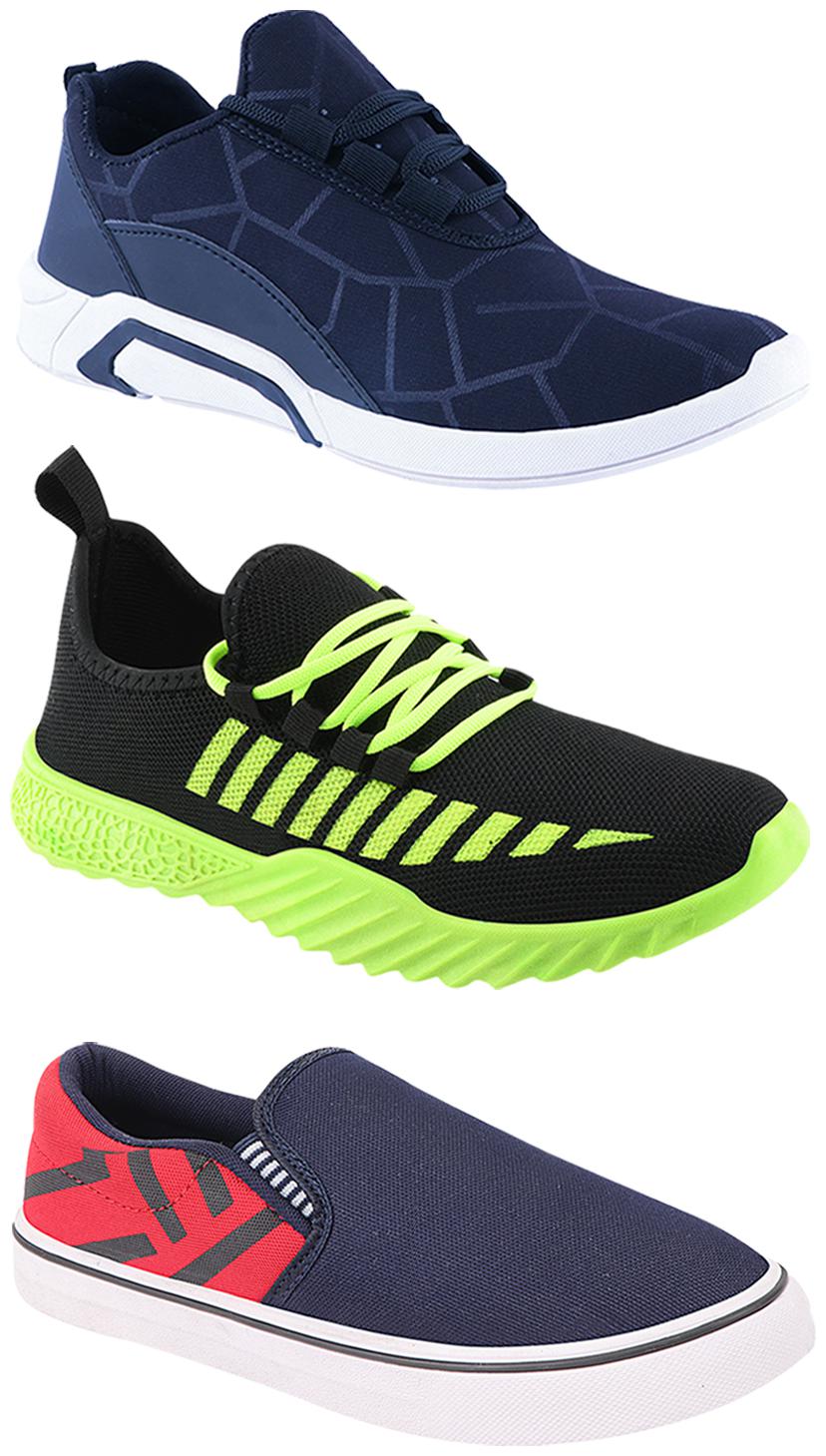 

Birde Men Multi-Color Casual Shoes - BRD-300-BLU-308-RED-361