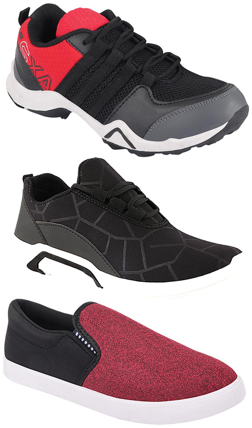 

Birde Men Multi-Color Casual Shoes - BRD-300-BLK-310-BLK AX-2
