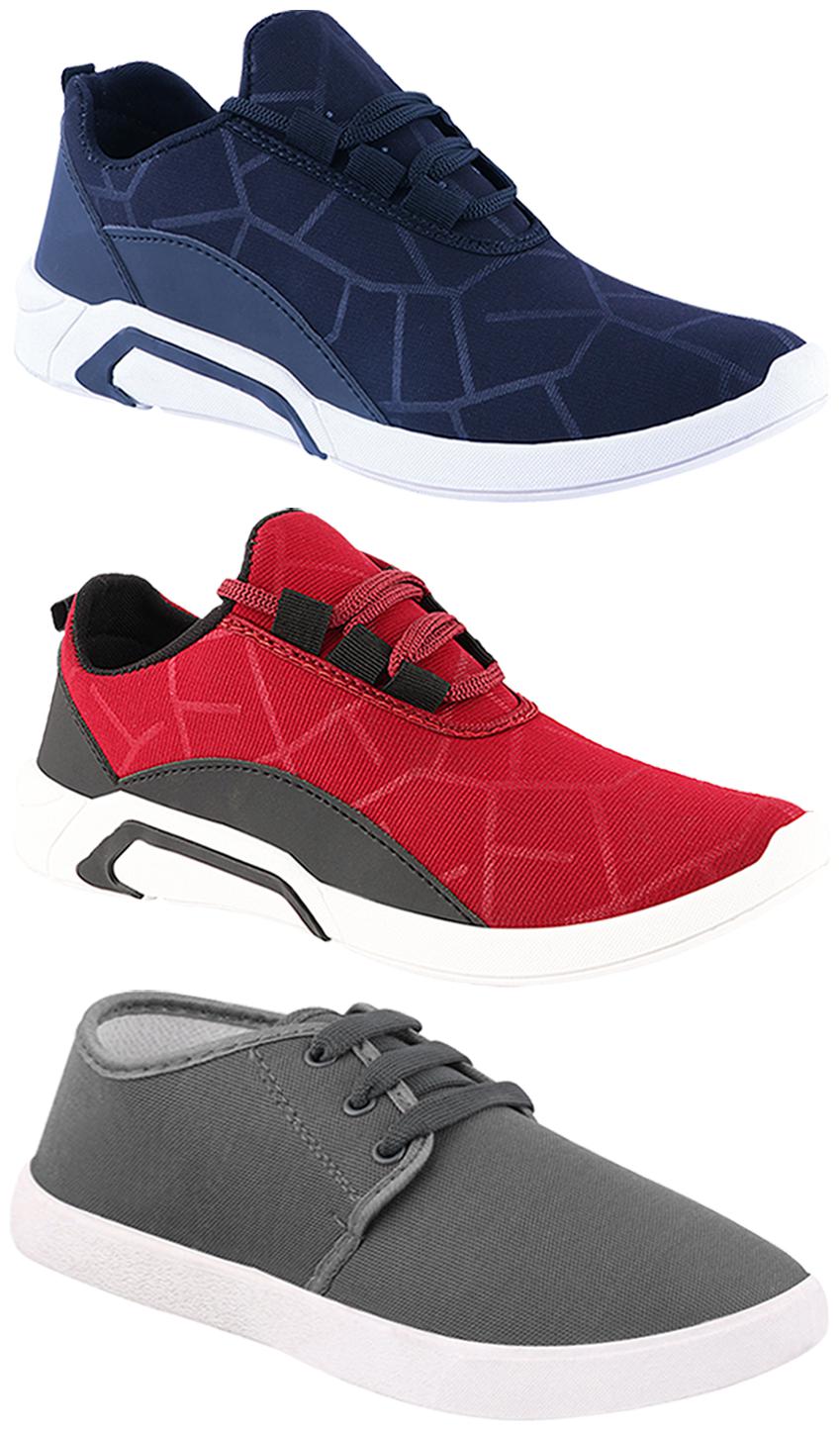 

Birde Men Multi-Color Casual Shoes - BRD-300-BLU-300-CHRY-1079