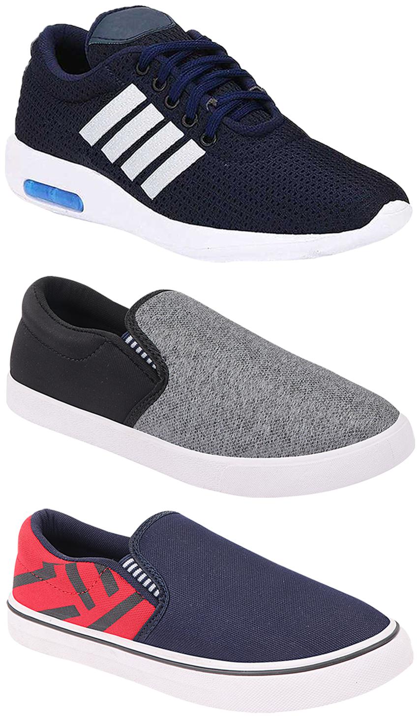 

Birde Men Multi-Color Casual Shoes - BRD-304-BLU BRD-308-RED BRD-310-SLVR