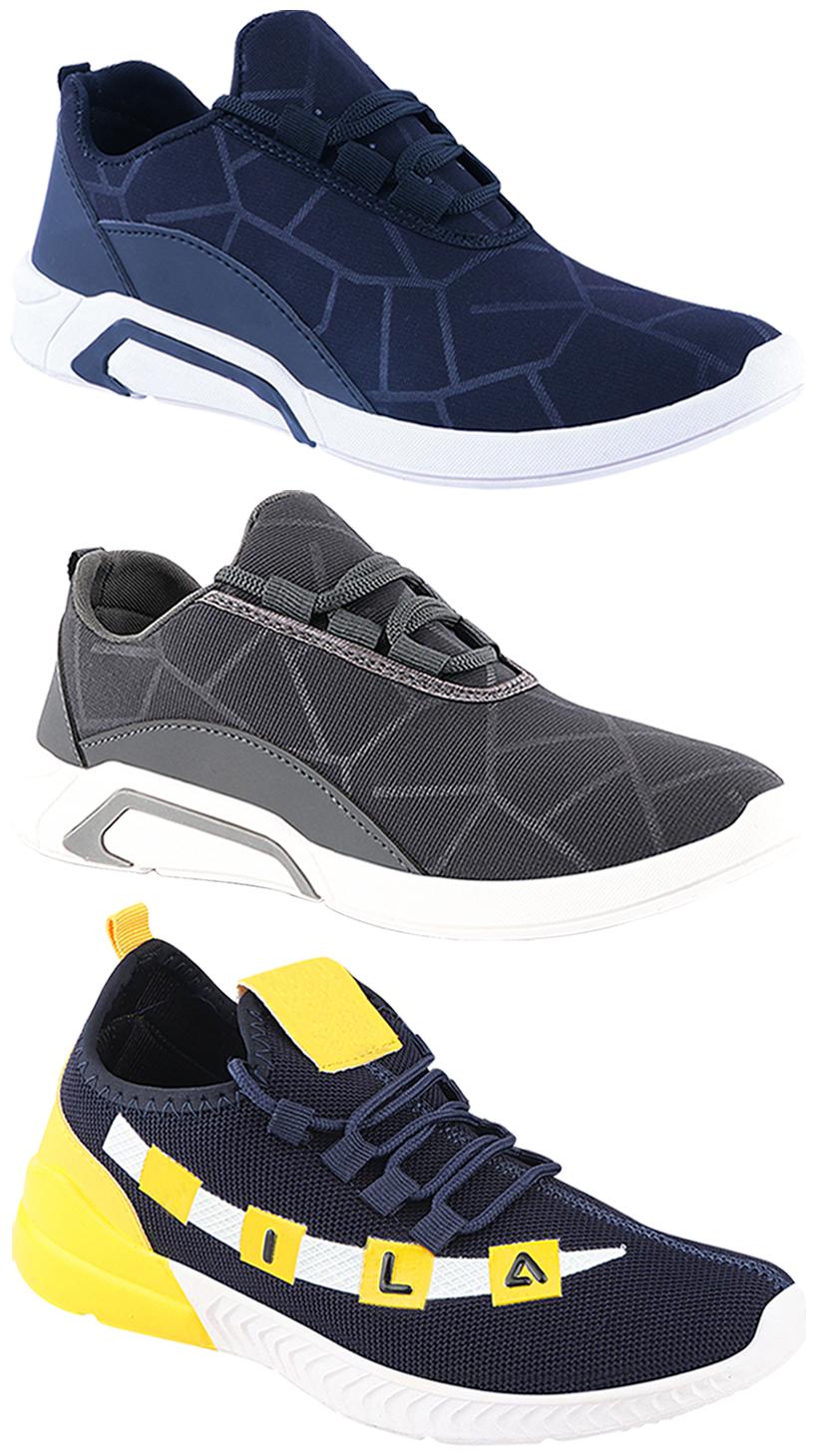 

Birde Men Multi-Color Casual Shoes - CASUAL SPORTS SNEAKERS RUNNNING SHOES - BRD-300-BLU-300-GRY-330