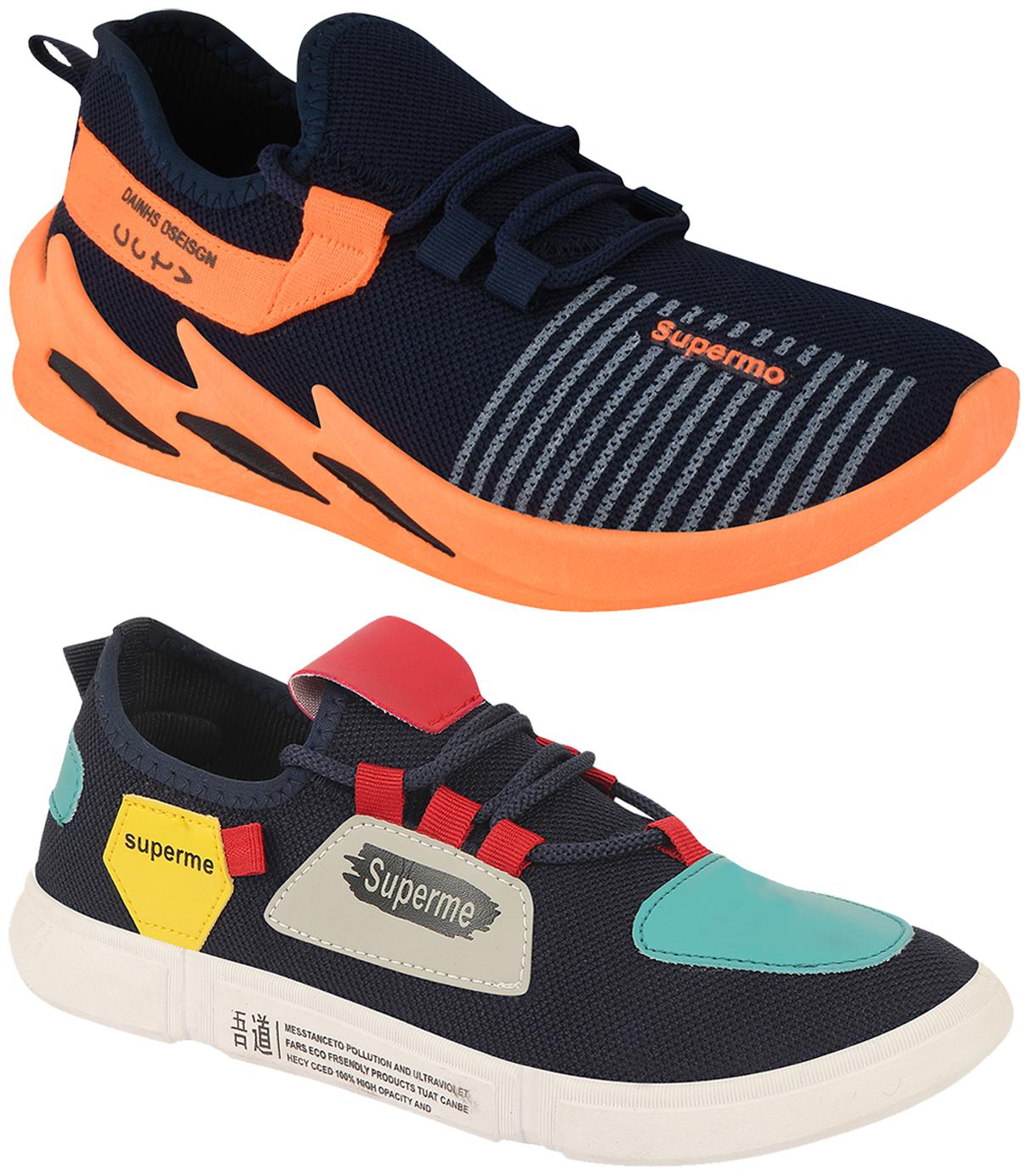 

Birde Multicolor Mesh Casual Shoes For Men (Pack of 2)