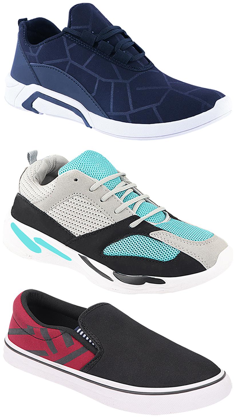 

Birde Men Multi-Color Casual Shoes - CASUAL SPORTS SNEAKERS RUNNNING SHOES - BRD-300-BLU-308-MRN-332