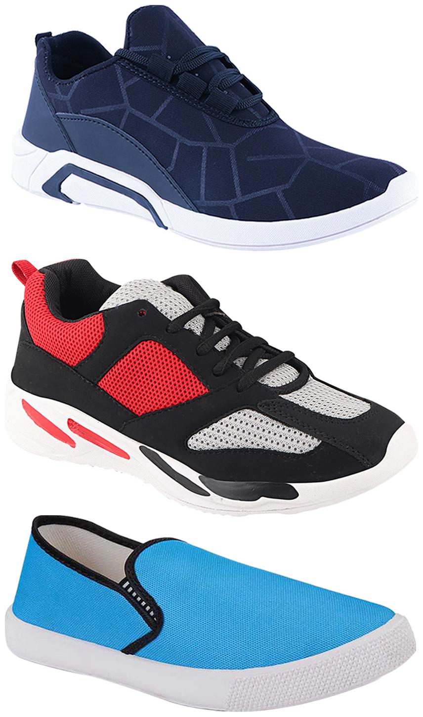 

Birde Men Multi-Color Casual Shoes - CASUAL SPORTS SNEAKERS RUNNNING SHOES - BRD-300-BLU-309-SKY-334