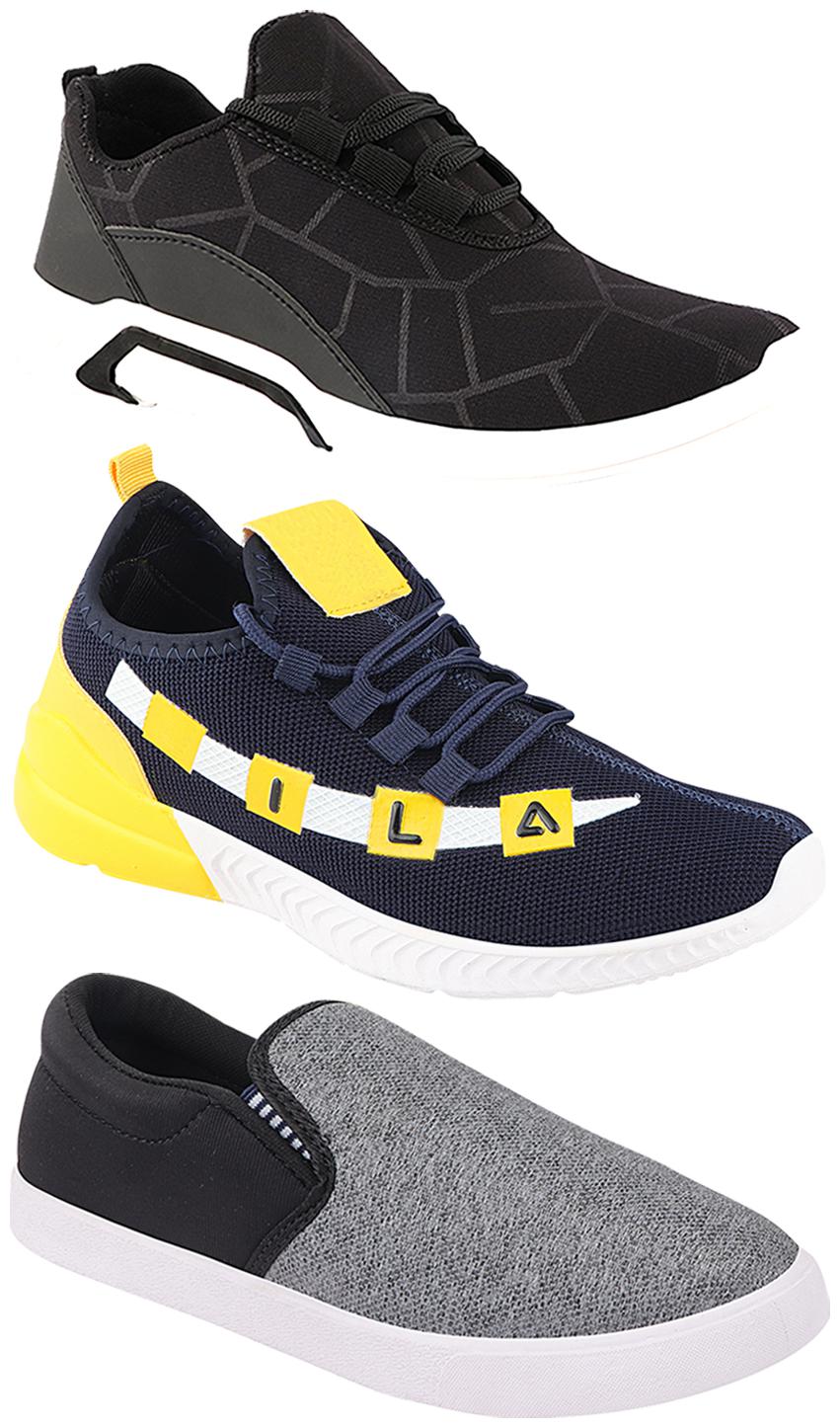

Birde Men Multi-Color Casual Shoes - CASUAL SPORTS SNEAKERS RUNNNING SHOES - BRD-300-BLK-310-SLVR-330