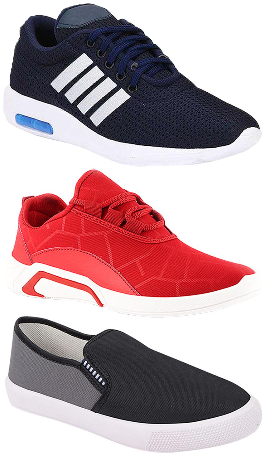 

Birde Men Multi-Color Casual Shoes - BRD-304-BLU BRD-300-RED BRD-309-GRY