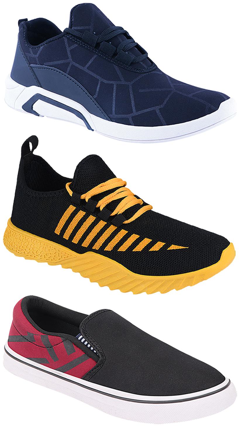 

Birde Men Multi-Color Casual Shoes - BRD-300-BLU-308-MRN-360