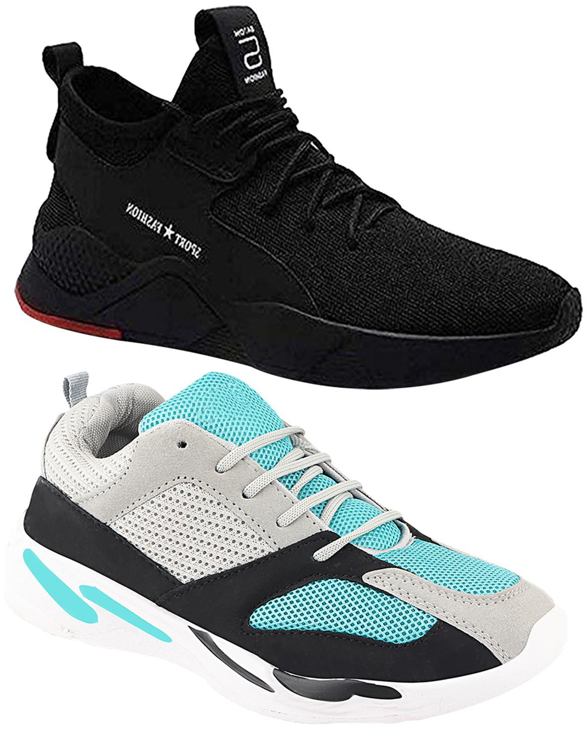 

Birde Multicolor Mesh Casual Shoes For Men (Pack of 2)
